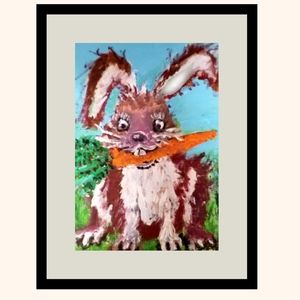 Rabbit Thief!  Canvas Art